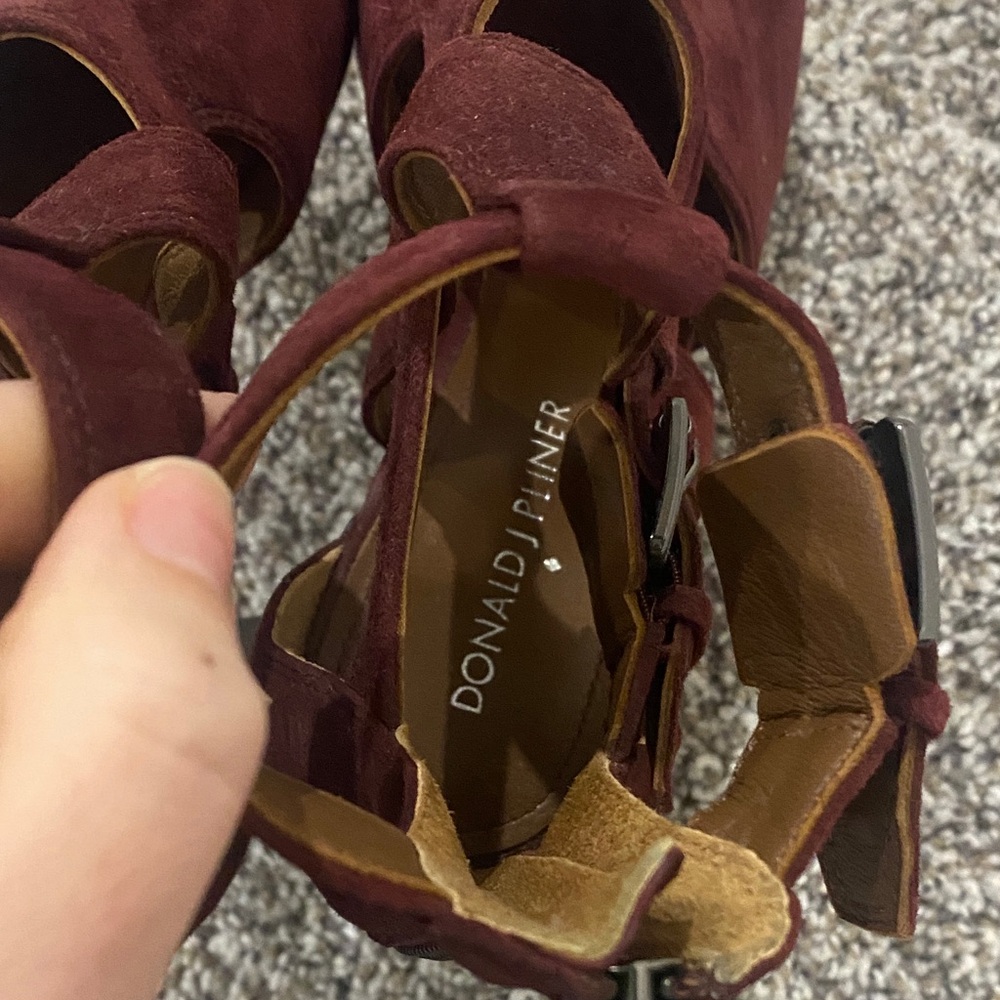 Donald j pliner Burgundy Women's Heels - Picture 5 of 5